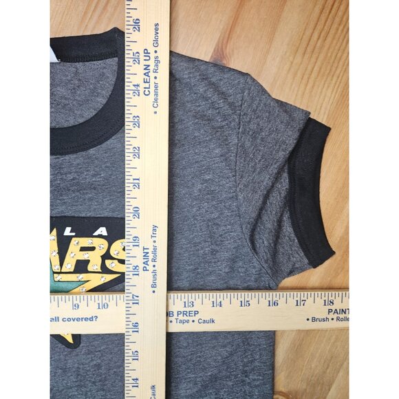 Dallas Stars Gray Ringer Girls T-Shirt Majestic Threads Large - Picture 7 of 7